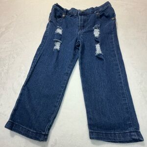Boutique Kids Blue Distressed Jeans
